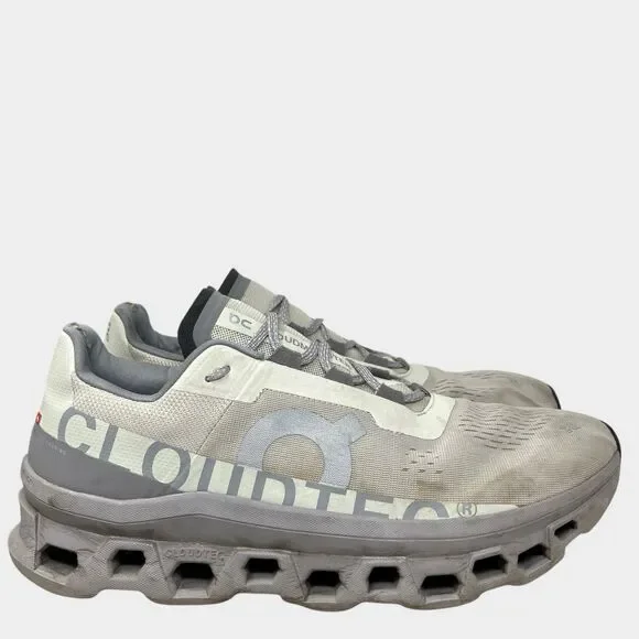 On Sneakers Mens 13 Gray Cloudmonster Running Ice Alloy Activewear 61.97788